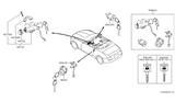 Diagram for 2005 Nissan 350Z Car Key - H0564-CF41A