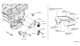 Diagram for Nissan 350Z Serpentine Belt - 11720-JK20A