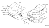 Diagram for Nissan 350Z Hood Hinge - 65400-CD70A