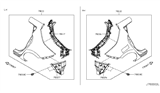 Diagram for 2012 Nissan Leaf Fender - G8101-3NAMA