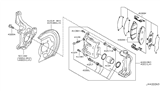 Diagram for 2012 Nissan Leaf Brake Backing Plate - 41161-JU00B