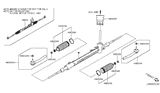 Diagram for Nissan Leaf Steering Gear Box - 48001-3NA0D