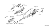 Diagram for Nissan Leaf Rear Passenger Door Handle Latch - 82500-3NA0A