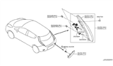 Diagram for 2011 Nissan Leaf Back Up Light - 26555-3NA0A