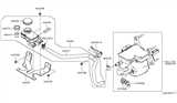 Diagram for 2012 Nissan Leaf Brake Master Cylinder Reservoir - 46090-3NA0B