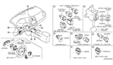 Diagram for 2014 Nissan Cube Turn Signal Switch - 25560-1AA0A