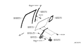 Diagram for 2011 Nissan Leaf Window Run - 82331-3NA0A