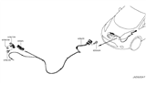 Diagram for Nissan Leaf Hood Cable - 65621-3NA0A