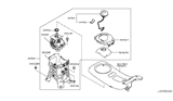 Diagram for 2011 Nissan Leaf Automatic Transmission Shifter - 34901-3NA0A