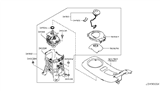 Diagram for Nissan Leaf Shift Knob - 34910-3NA0A