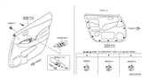 Diagram for 2011 Nissan Leaf Armrest - 80960-3NA0A