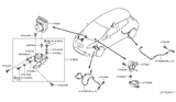 Diagram for 2011 Nissan Leaf ABS Control Module - 47660-3NA1A