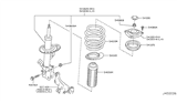 Diagram for 2011 Nissan Leaf Shock Absorber - E4302-3NA0C