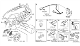 Diagram for 2011 Nissan Leaf Antenna - 28212-3NA0A