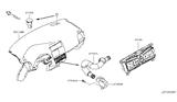 Diagram for 2012 Nissan Leaf A/C Switch - 27500-3NA0B