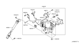 Diagram for 2011 Nissan Leaf Steering Shaft - 48080-3NA0A