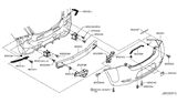 Diagram for 2011 Nissan Leaf Bumper - HEM22-3NA2H