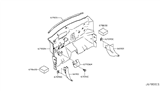 Diagram for Nissan Leaf Dash Panels - 67900-3NA0A