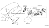 Diagram for 2011 Nissan Leaf Car Mirror - 96365-3NA0A