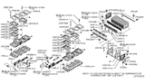 Diagram for 2017 Nissan Pathfinder Cylinder Head Bolts - 081A8-6121A