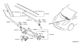 Diagram for 2012 Nissan Leaf Windshield Wiper - 28890-3NA0A