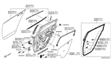 Diagram for 2012 Nissan Leaf Door Moldings - 82283-3NA0B