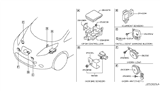 Diagram for 2012 Nissan Leaf Air Bag Sensor - K8581-1LA0A