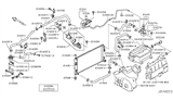 Diagram for Nissan Titan Coolant Reservoir Cap - 21430-ZZ00A