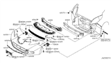 Diagram for Nissan Leaf Bumper - 62022-3NA0H