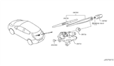 Diagram for 2011 Nissan Leaf Windshield Wiper - 28780-1LA0A