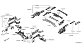 Diagram for 2011 Nissan Leaf Rear Crossmember - 75650-3NA0A