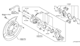 Diagram for 2011 Nissan Leaf Brake Pad Set - D4M60-9N00B