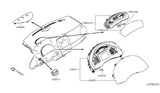 Diagram for 2011 Nissan Leaf Tachometer - 24810-3NA0A