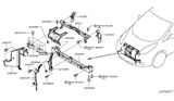 Diagram for 2012 Nissan Leaf Radiator Support - 625A2-3NA0A