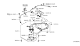 Diagram for 2012 Nissan Leaf Parking Brake Cable - 36530-3NA0A