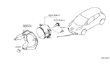 Diagram for 2012 Nissan Leaf Fog Light - 26150-3NB0A