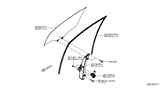 Diagram for Nissan Leaf Window Run - 80331-3NA0A