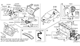 Diagram for 2007 Nissan Maxima Fuel Line Clamps - 01558-00421