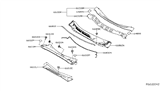 Diagram for 2015 Nissan Murano Weather Strip - 66830-5AA0B