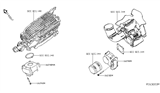 Diagram for Nissan Murano Throttle Body - 16119-3JA0B