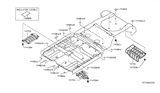 Diagram for 2015 Nissan Murano Exhaust Heat Shield - 74754-5AA0A