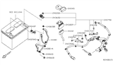 Diagram for 2007 Nissan Altima Battery Terminal - 24340-JA74A