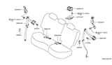 Diagram for 2016 Nissan Murano Seat Belt - 88842-5AA8A