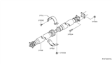 Diagram for 2017 Nissan Murano Drive Shaft - 37000-5AA0A
