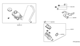 Diagram for 2016 Nissan Murano Brake Master Cylinder Reservoir - 46010-5AF0A