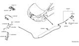 Diagram for 2017 Nissan Murano Hood Cable - 65621-5AA0A