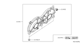 Diagram for 2016 Nissan Murano A/C Condenser Fan - 21481-5AF1A