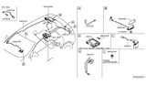 Diagram for 2016 Nissan Murano Antenna - 28208-5AA5A