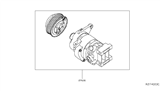Diagram for Nissan Murano A/C Compressor - 92600-5AF0A
