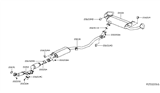 Diagram for Nissan Murano Exhaust Pipe - 20010-5AF1A